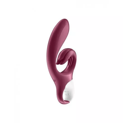 Вібратор-кролик Satisfyer Love Me Red, гнучкий, відросток з потрійним кінчиком