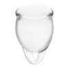 Набор менструальных чаш Satisfyer Feel Confident (Transparent), 15мл и 20мл