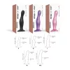 Насадка для страпону Strap-On-Me Dildo Plug Curvy Rose Dragee Metallic M