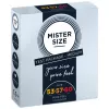 Набор презервативов Mister Size - pure feel - 53-57-60 (3 condoms), 3 размера, толщина 0,05 мм