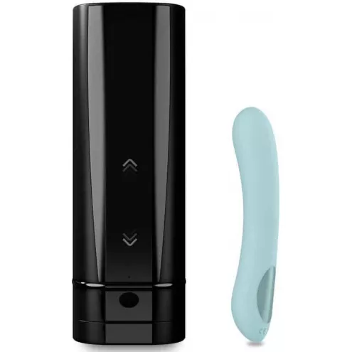 Интерактивный набор мастурбатор + стимулятор точки G Kiiroo Onyx+ and Pearl 2+ Couple Set Turquoise