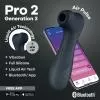 Вакуумный клиторальный стимулятор Satisfyer Pro 2 Generation 3 with Liquid Air Connect App Dark Grey
