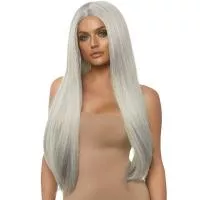 Парик Leg Avenue 33 Long straight center part wig Grey