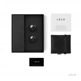 Вагінальні кульки LELO Luna Beads Noir Black, зміщений центр ваги - 5