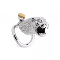Клетка для пениса Master Series: Tiger King Cock Cage With Lock, три кольца, замок, три ключа
