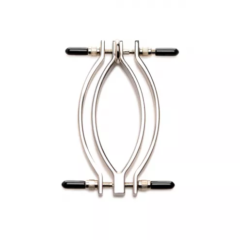 Зажим для половых губ Master Series: Pussy Tugger Adjustable Vagina Clamp with Chain