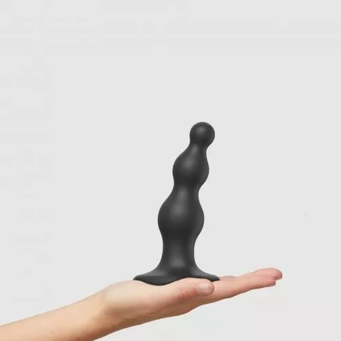 Насадка для страпону Strap-On-Me Dildo Plug Beads Black S