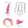Насадка для страпону Strap-On-Me Dildo Plug Beads Framboise Metallic S