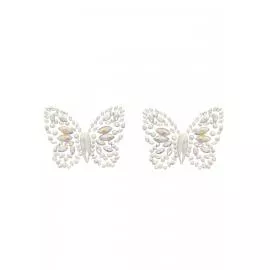 Пестис-метелики із кристалів Leg Avenue Chrysallis nipple sticker, наклейки, світяться у темряві - 2