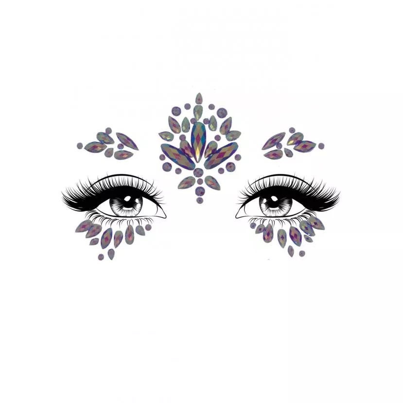 Стрази-прикраси для обличчя Leg Avenue Verity face jewels sticker, наклейки