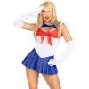 Еротичний костюм Сейлор Мун Leg Avenue Sexy Sailor М, сукня, рукавички, бант
