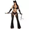 Эротический костюм кошечки-госпожи Leg Avenue Mistress Kitty XS, перчатки, комбинезон, маска