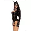 Эротический костюм кошечки Leg Avenue Fierce Feline S, боди, пояс с подвязкой, маска кошки