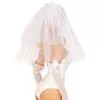 Фата нареченої Leg Avenue Tiered bridal veil O/S White