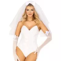 Фата нареченої Leg Avenue Tiered bridal veil O/S White