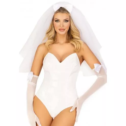 Фата нареченої Leg Avenue Tiered bridal veil O/S White