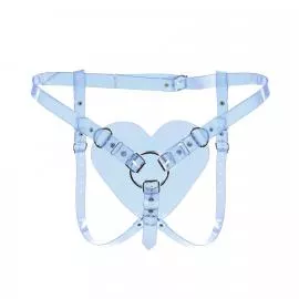 Трусики Сердце для страпона Feral Feelings - Hearts Strap-on Belt Trasparent - 1