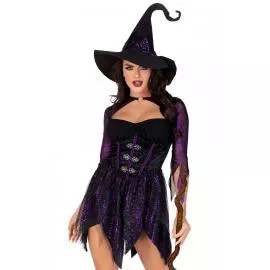 Костюм ведьмы Leg Avenue Mystical Witch M, платье, шляпа - 1