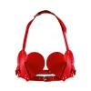 Лиф Сердце из натуральной кожи Feral Feelings - Hearts Bra Red