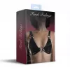 Ліф із натуральної шкіри Feral Feelings - Bikini Top Black