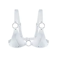 Лиф из натуральной кожи Feral Feelings - Bikini Top White