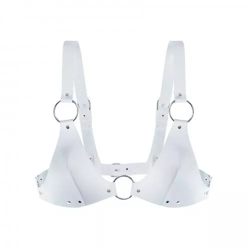 Лиф из натуральной кожи Feral Feelings - Bikini Top White