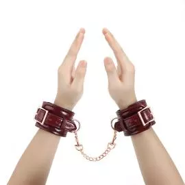 Наручники Liebe Seele Wine Red Wirst Cuffs - 6