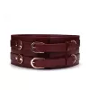 Кожаный пояс для бондажа Liebe Seele Wine Red Waist Cuff S Size