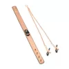 Ошейник с зажимами для сосков Liebe Seele Rose Gold Memory Collar with Nipple Clamps