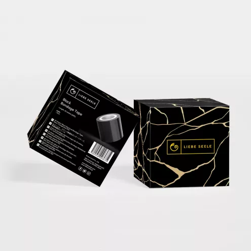 Скотч для бондажа Liebe Seele Bondage Tape Black 25м
