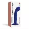 Насадка для страпона с двойной точечной пульсацией Strap-On-Me TAPPING DILDO WAVE - NIGHT BLUE