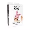 Шкіряна маска Зайчики Art of Sex - Bunny mask, колір Рожевий