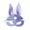 Шкіряна маска Зайчики Art of Sex - Bunny mask, колір Лавандовий