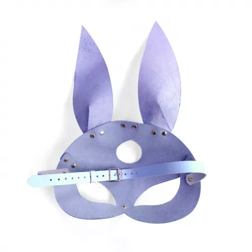 Шкіряна маска Зайчики Art of Sex - Bunny mask, колір Лавандовий