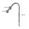 Бондажний набір із металевим анальним гаком №3 Art of Sex Blanca Bondage set with anal hook №3