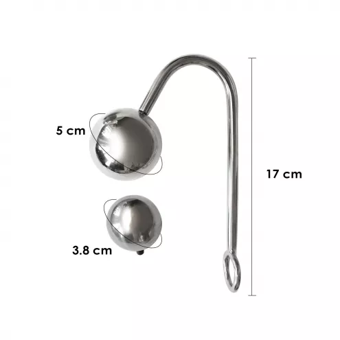 Бондажний набір з металевим анальним гаком №4 Art of Sex Blanca  Bondage set with anal hook №4