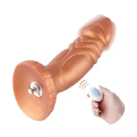 Силіконовий ділдо з вібрацією Hismith Slightly Curved Vibrating Silicone Dildo Monster Series