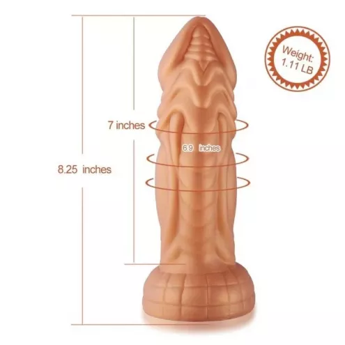 Силіконовий ділдо з вібрацією Hismith Slightly Curved Vibrating Silicone Dildo Monster Series