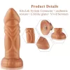 Силіконовий ділдо з вібрацією Hismith Slightly Curved Vibrating Silicone Dildo Monster Series