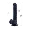 Силіконовий ділдо Hismith 8.3" Silicone Dildo Black