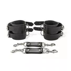 Наручники мужские Art of Sex - Handcuffs Dragons man из экокожи, цвет черный - 3