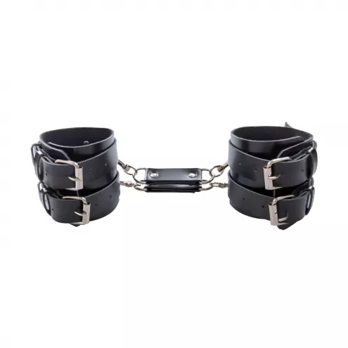 Наручники мужские Art of Sex - Handcuffs Dragons man из экокожи, цвет черный