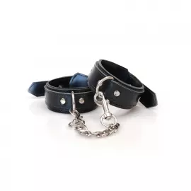 Наручники из экокожи Art of Sex - Handcuffs Emoji, цвет черный - 3