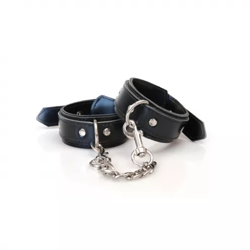 Наручники из экокожи Art of Sex - Handcuffs Emoji, цвет черный