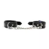 Наручники из экокожи Art of Sex - Handcuffs Emoji, цвет черный