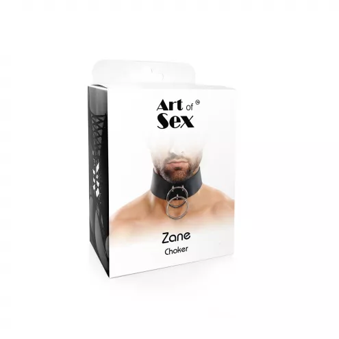Мужской чокер из натуральной кожи Art of Sex - Zane Collar