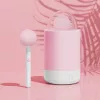 Вібратор-цукерка на паличці KISSTOY Pink Pop, зарядний кейс-нічник