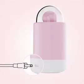 Вибратор-конфетка на палочке KISSTOY Pink Pop, зарядный кейс-ночник - 2