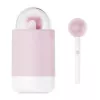 Вібратор-цукерка на паличці KISSTOY Pink Pop, зарядний кейс-нічник