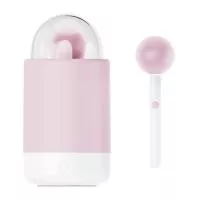 Вібратор-цукерка на паличці KISSTOY Pink Pop, зарядний кейс-нічник